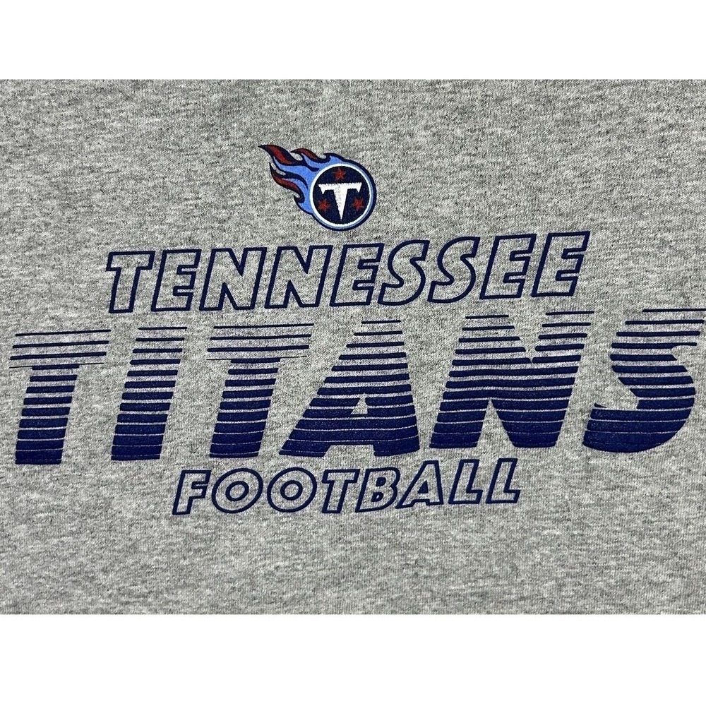 Tennessee Titans NFL Team Apparel Athletic Wear Shirt Gray Large Football New